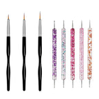 Precision Nail Art Brush Set: 5/20 Pcs for Masterful Designs