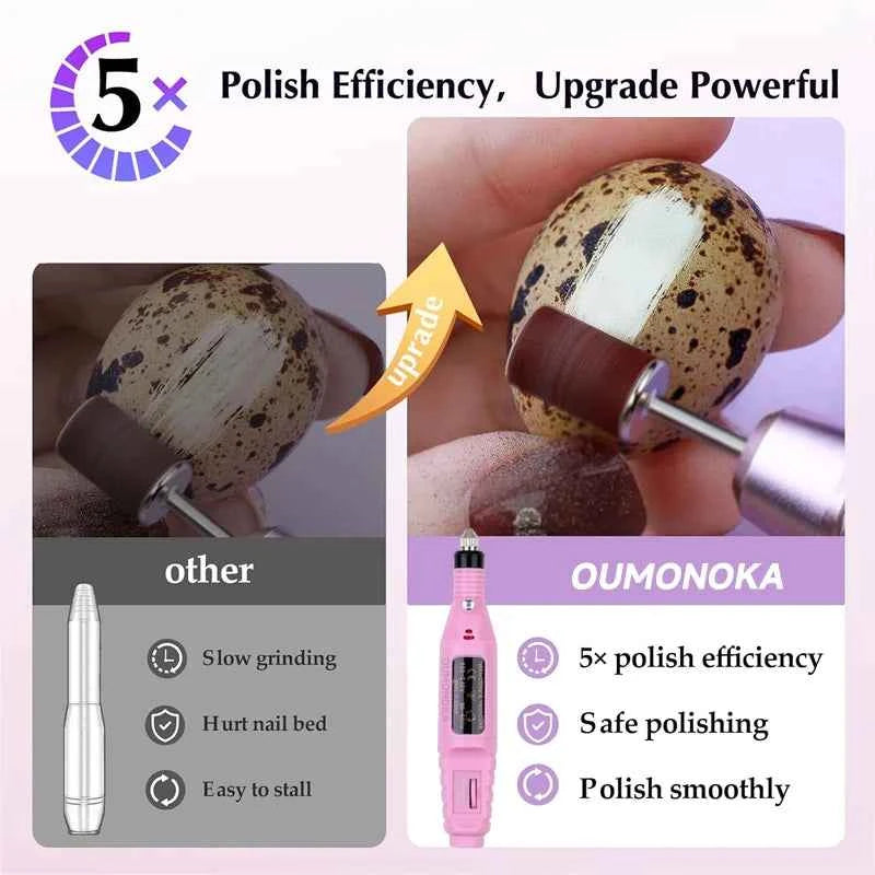 Precision Nail Drill Set for Professional Home Manicures