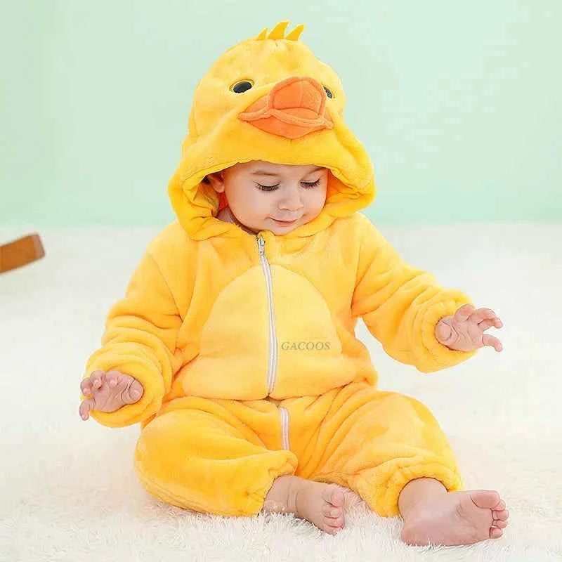 Cozy Unicorn & Dinosaur Baby Rompers for Boys & Girls