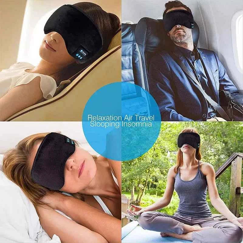 Smart Bluetooth Eye Mask: Sleep Headphones for Travel