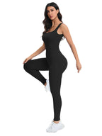 Stylish Sleeveless Jumpsuit: Perfect Fit with Built-In Support