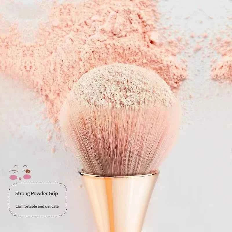 Soft Rose Golden Brush Set: Highlight, Blush & Powder