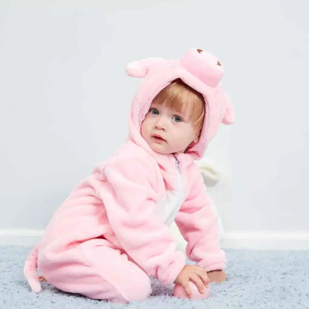 Cozy Unicorn & Dinosaur Baby Rompers for Boys & Girls