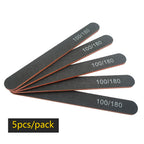 Precision Half Moon Nail File Buffer - 100/180 Grit