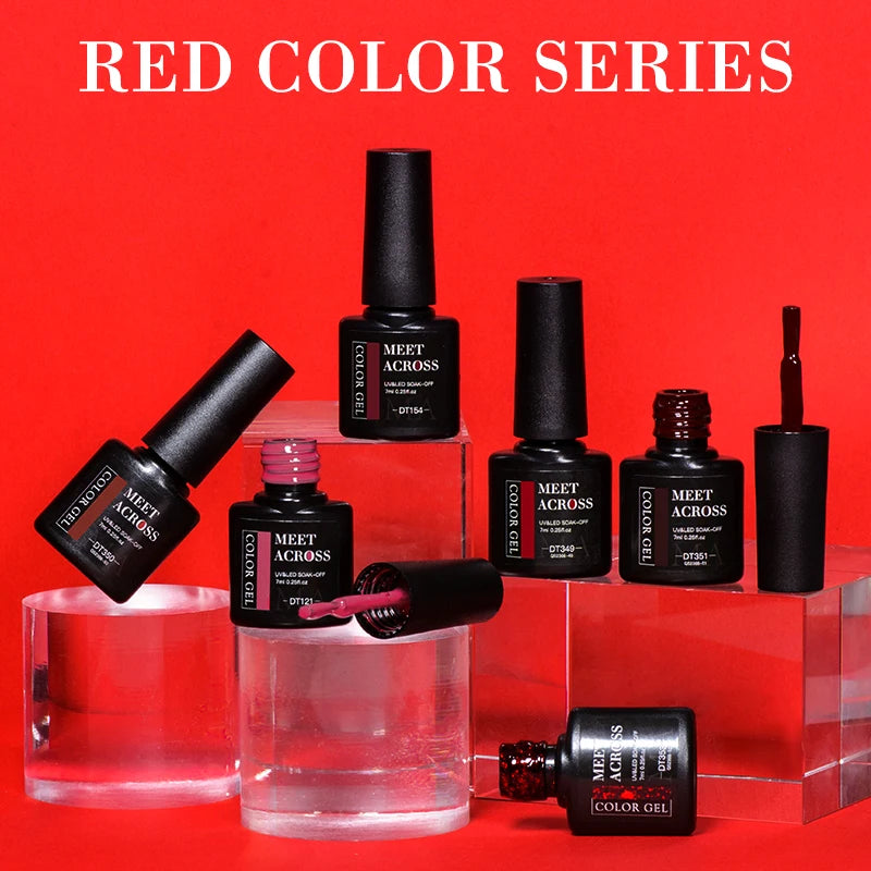 Crystal Red Soak-Off UV Gel - Nail Art Essential