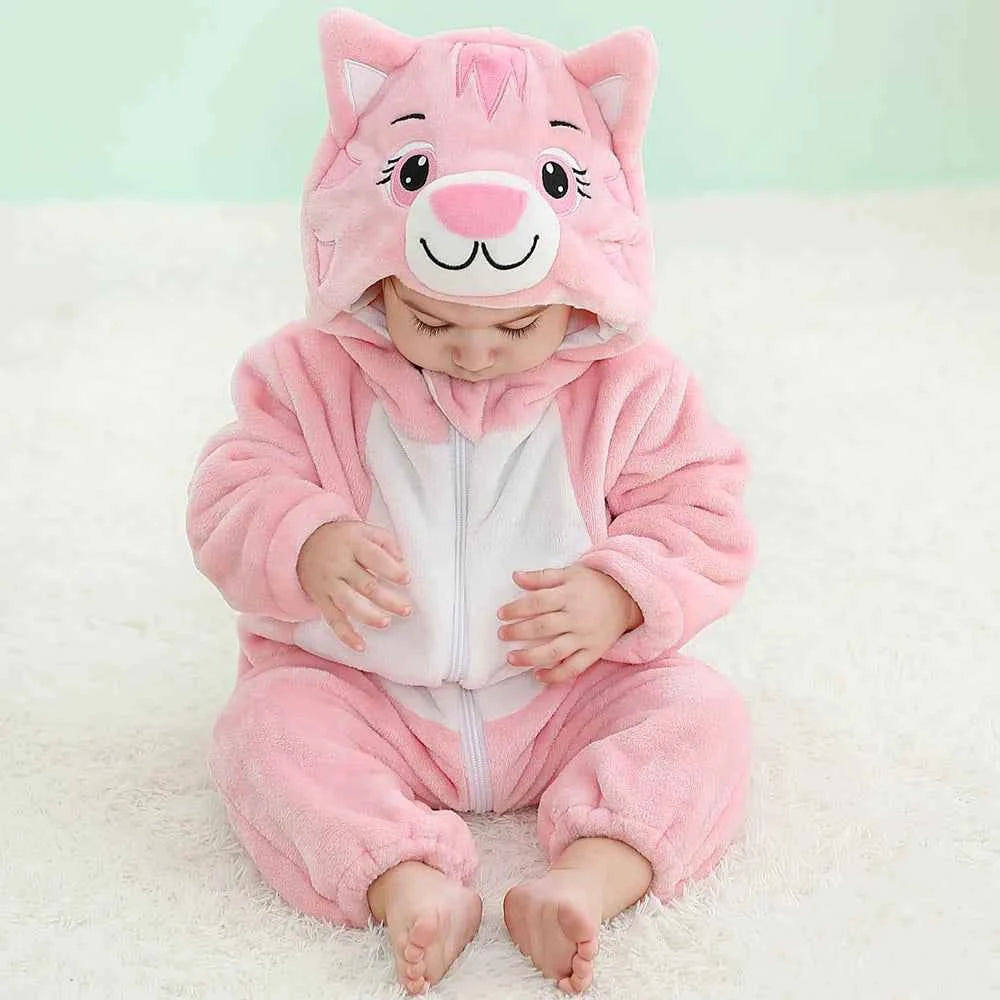 Cozy Unicorn & Dinosaur Baby Rompers for Boys & Girls