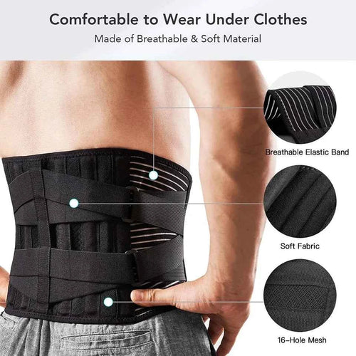 Adjustable Lumbar Support Belt for Back Pain Relief