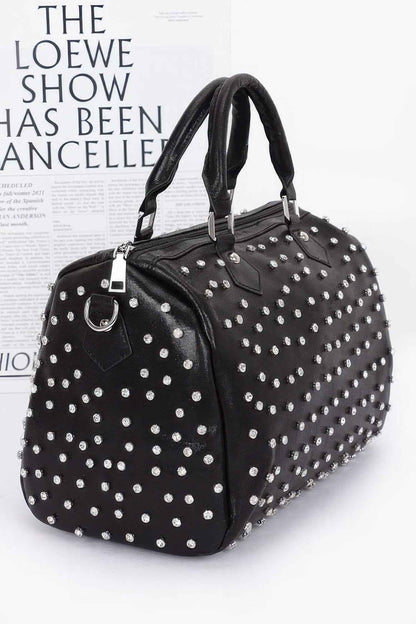 Rhinestone Studded Bowling Bag