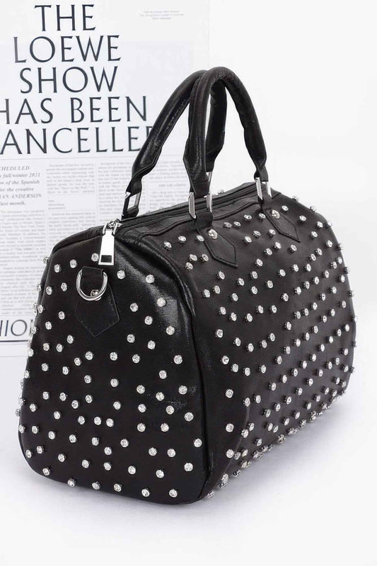 Rhinestone Studded Bowling Bag