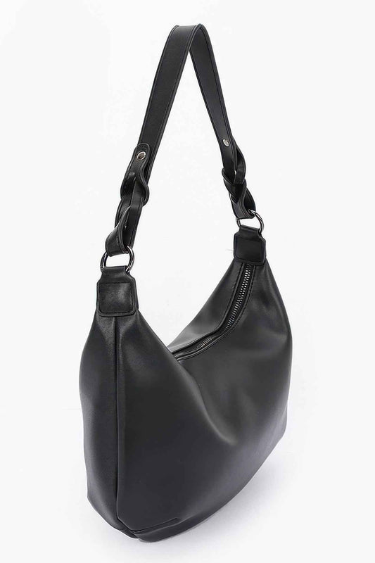 Faux Strap Shoulder Bag