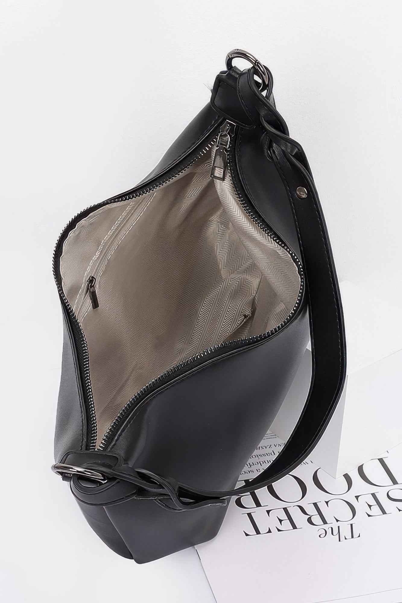 Faux Strap Shoulder Bag