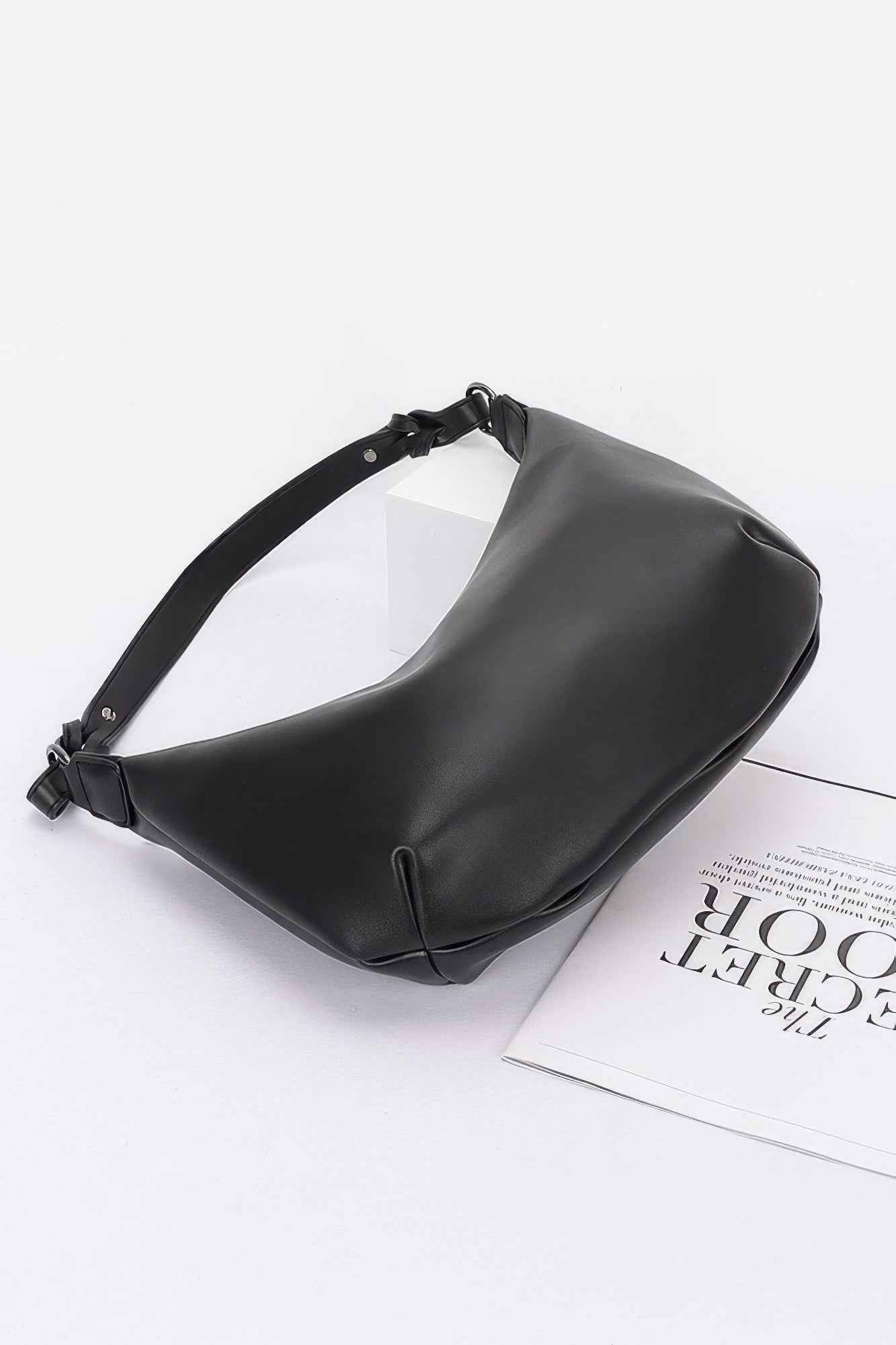Faux Strap Shoulder Bag