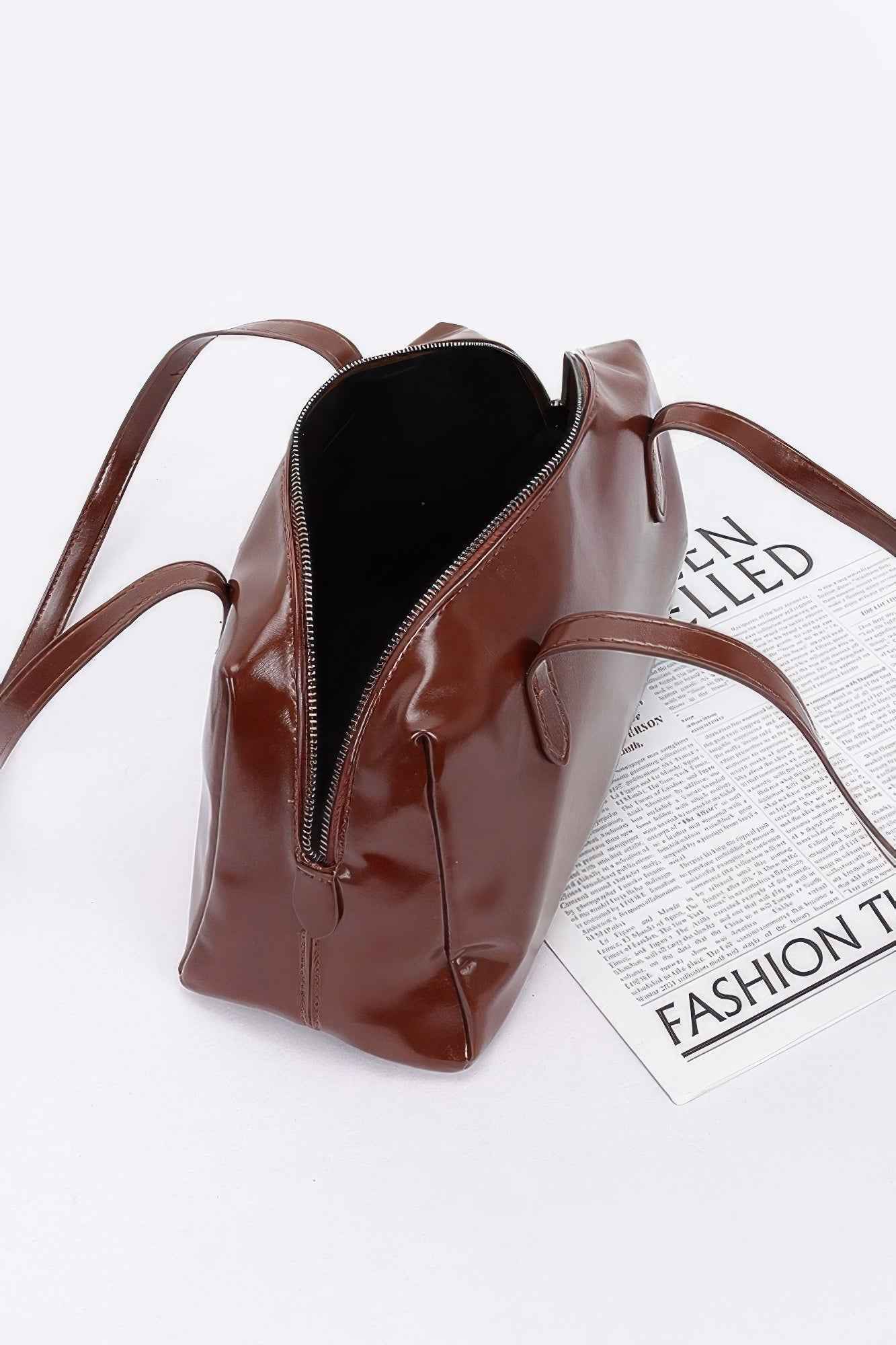 Faux Leather Sport Bag