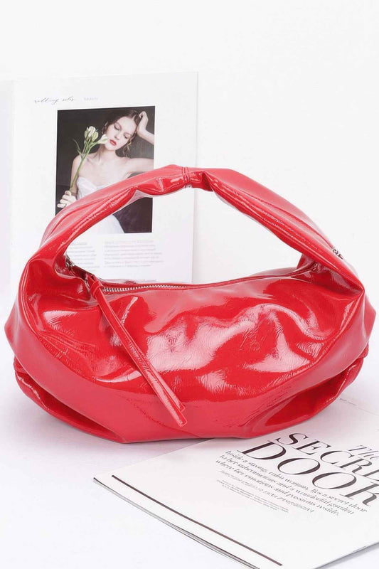 Patent Leather Hobo Bag