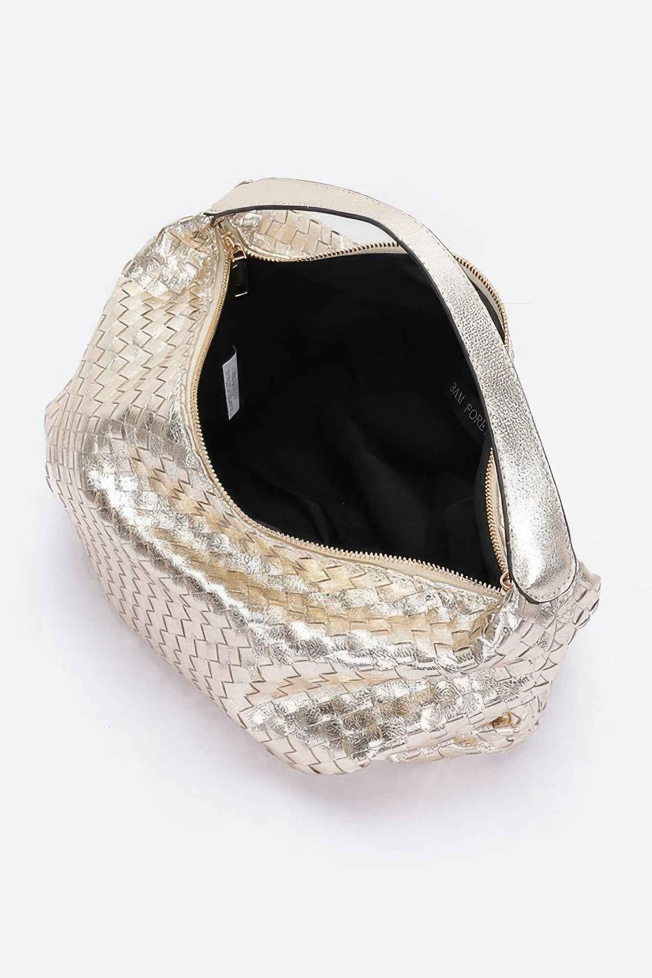 Metallic Braided Tote Bag