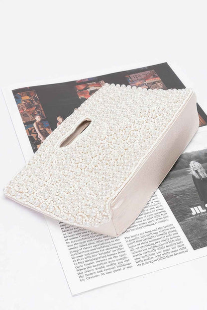 Faux Pearl Handmade Clutch