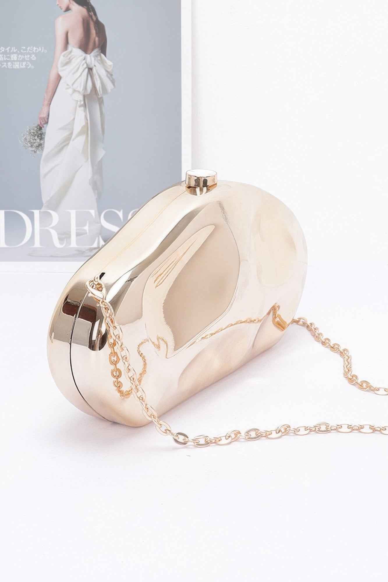 Metallic Plastic Party Clutch