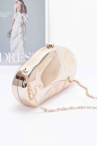Metallic Plastic Party Clutch