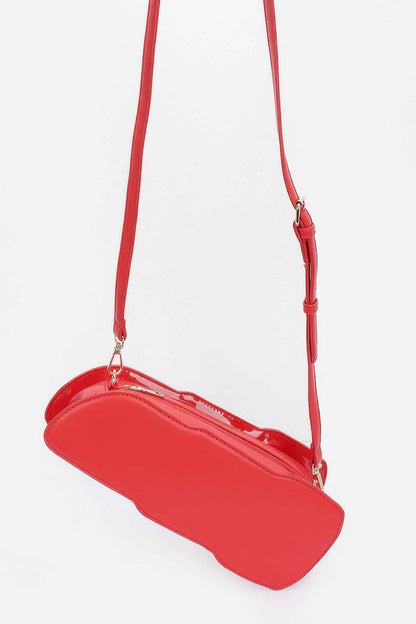 Faux Leather Lipstick Novelty Bag