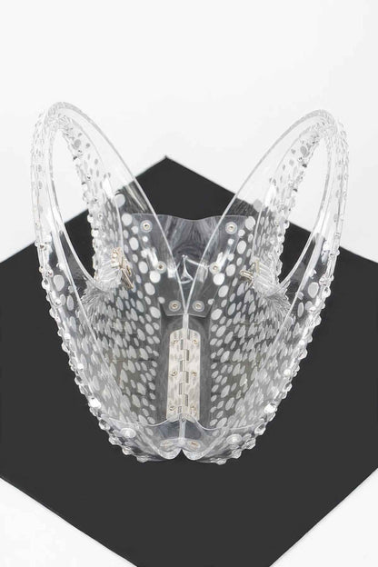Rhinestone Hot Fix Clear Acrylic Clutch