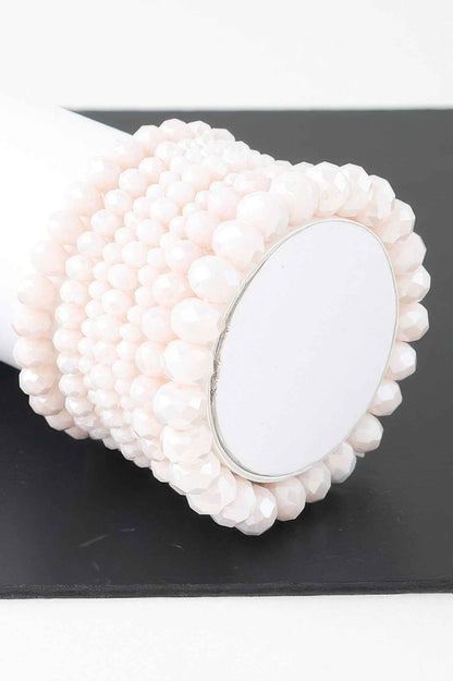 Multi Crystal Beaded Bracelet