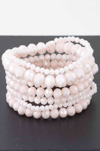 Multi Crystal Beaded Bracelet