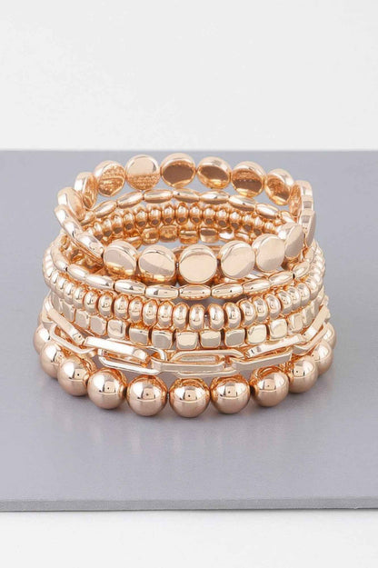 Multi Bead N Chain Bracelet