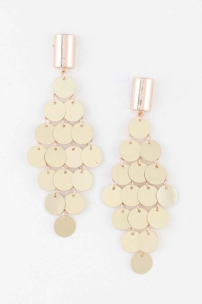 Modern Diamond Sequin Earrings