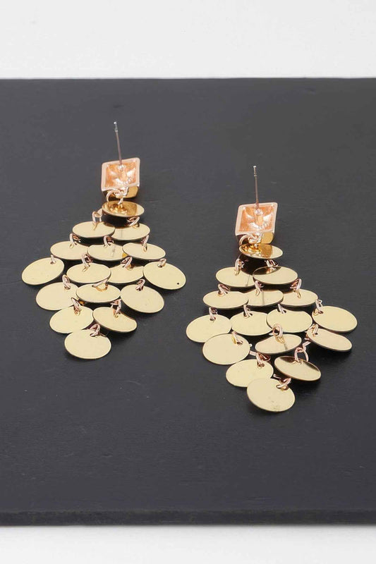 Modern Diamond Sequin Earrings