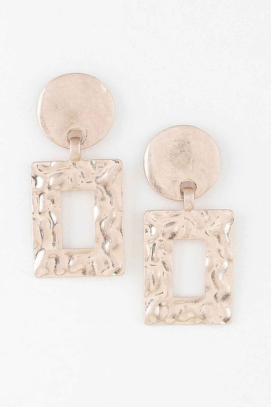 Ripple Box Frame Earrings