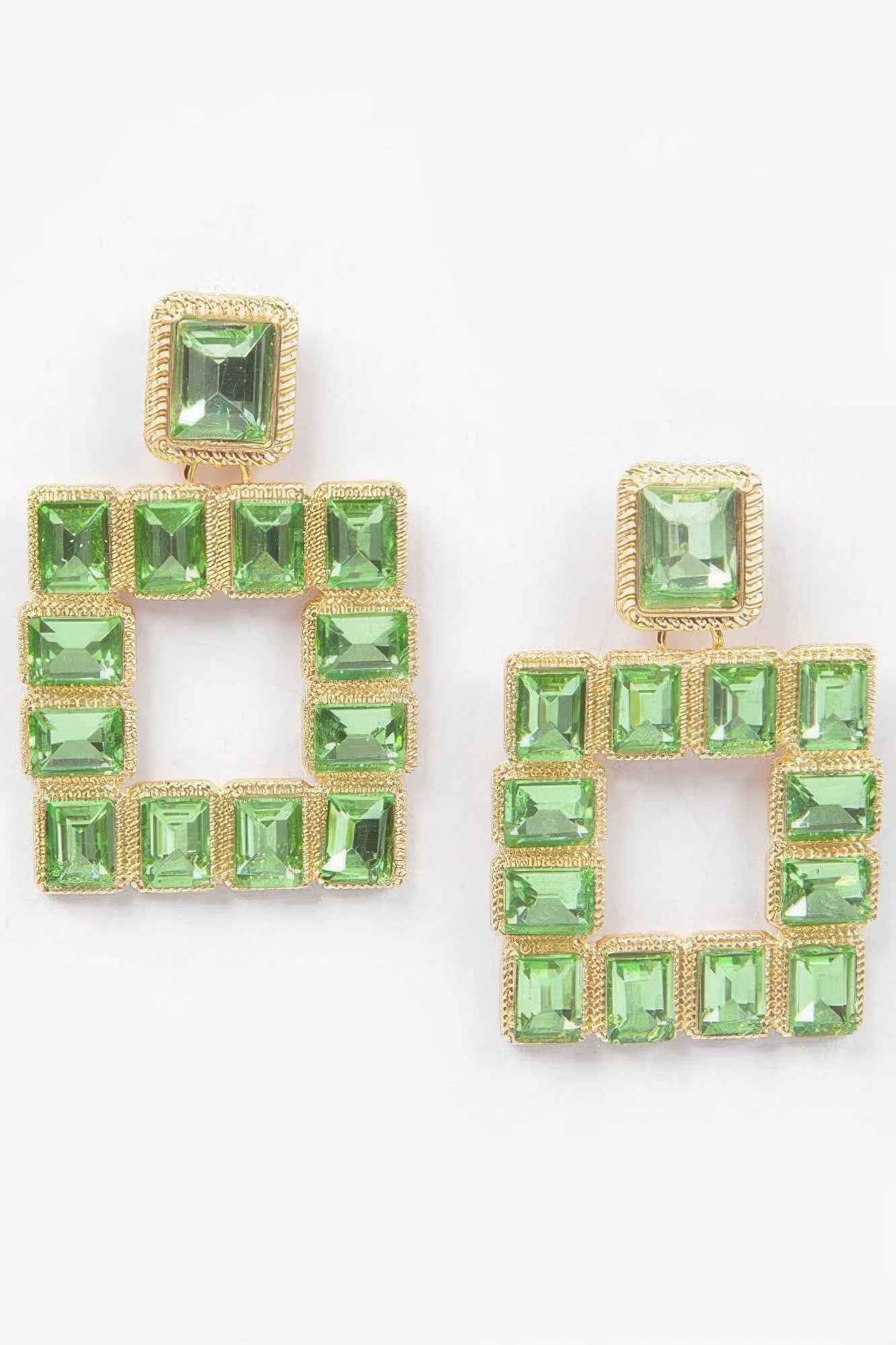 Rhinestone Square Earring