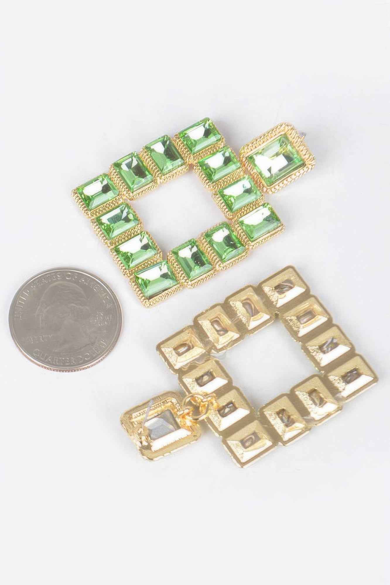 Rhinestone Square Earring