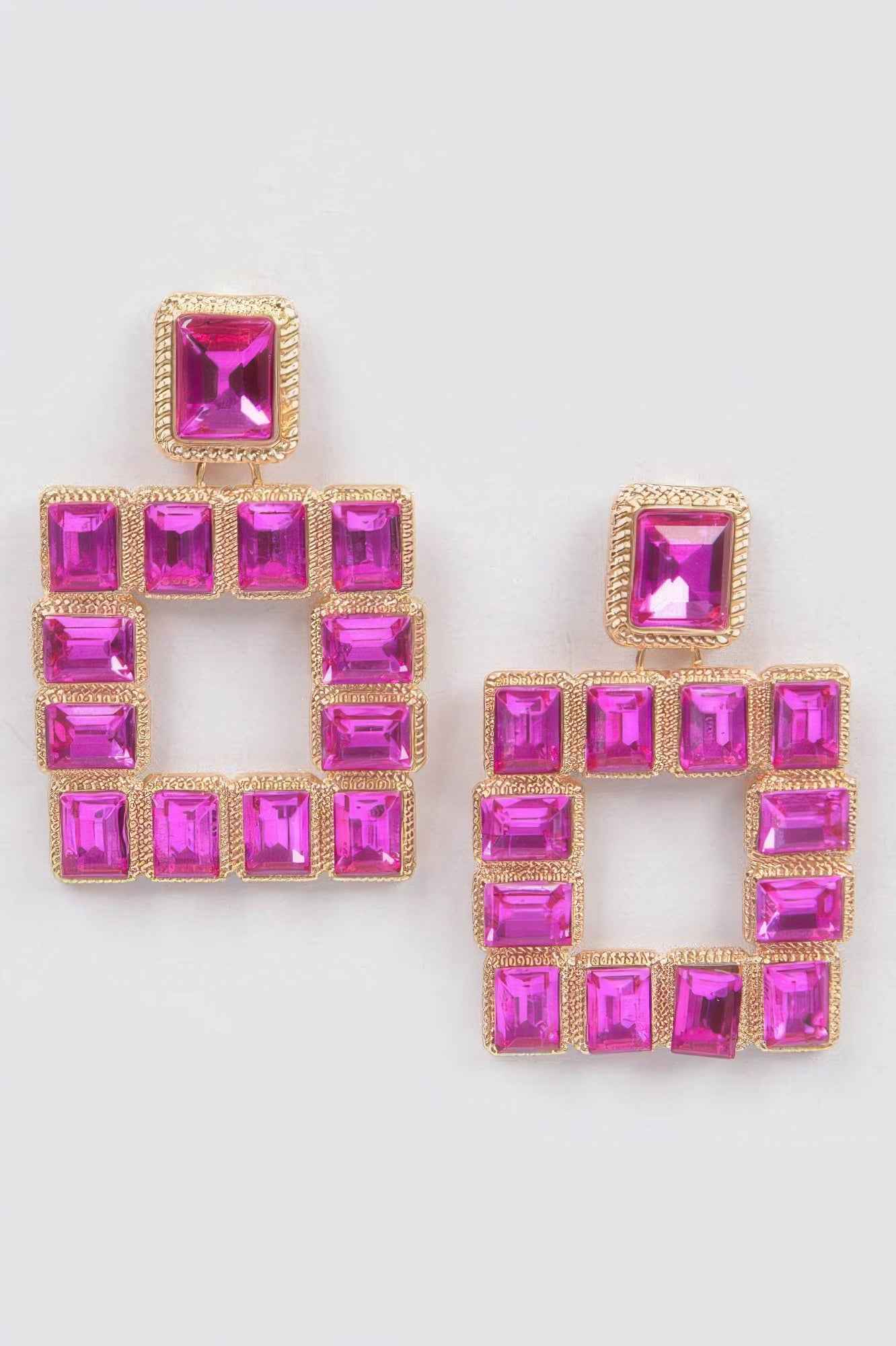 Rhinestone Square Earring