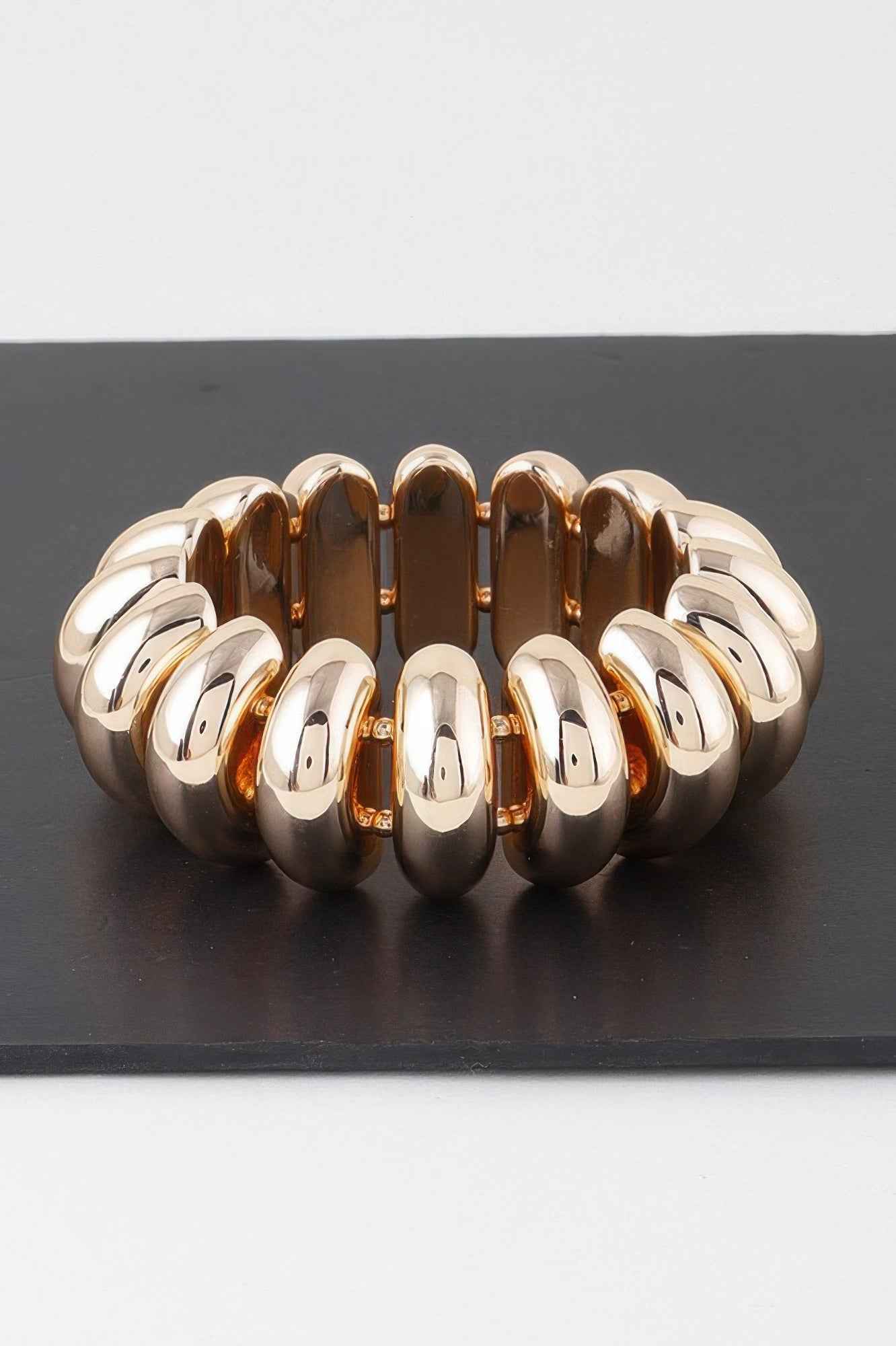 Shiny Multi Hoop Beaded Bracelet