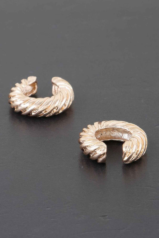 Twisted Rope Hoop Earrings