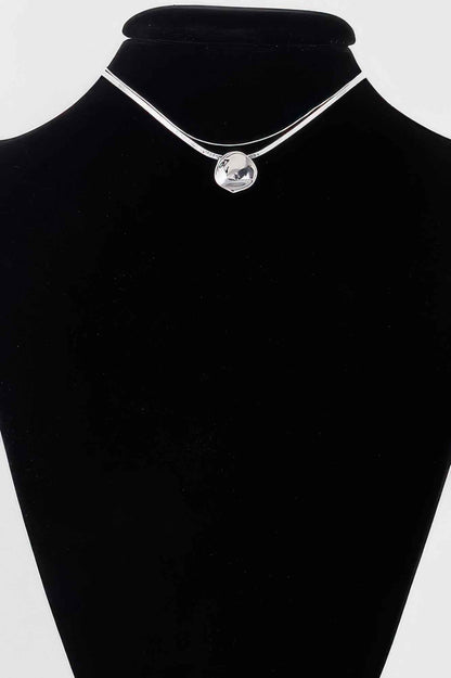 Reflection Plate Snake Chain Necklace