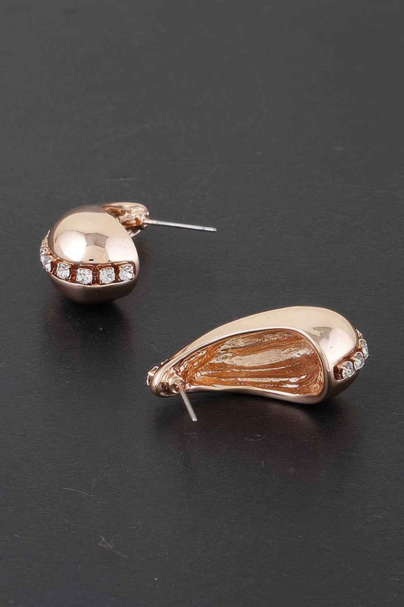 Rhinestone Tear Drop Earring