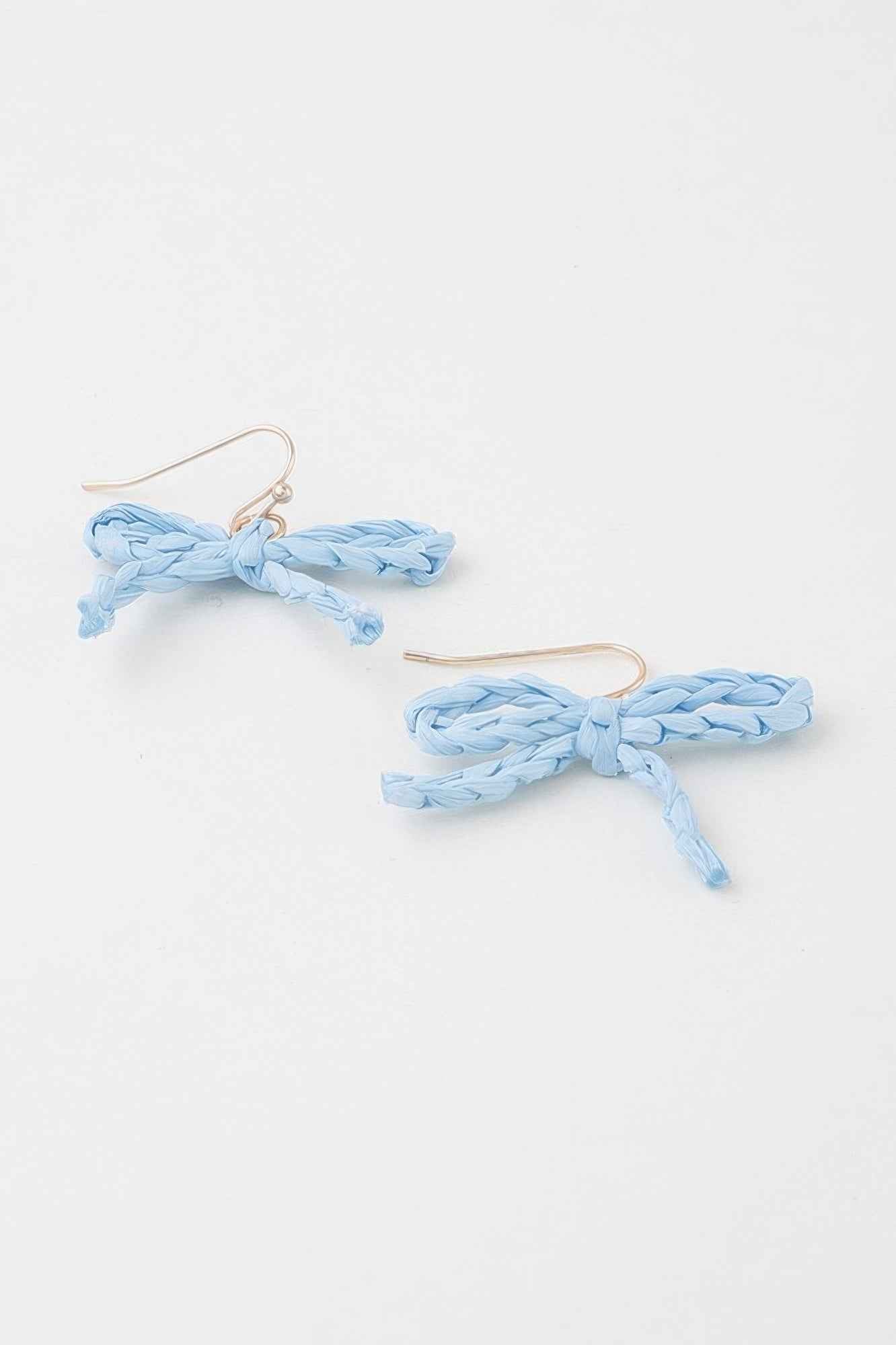 Braided Ribbon Stud Earrings