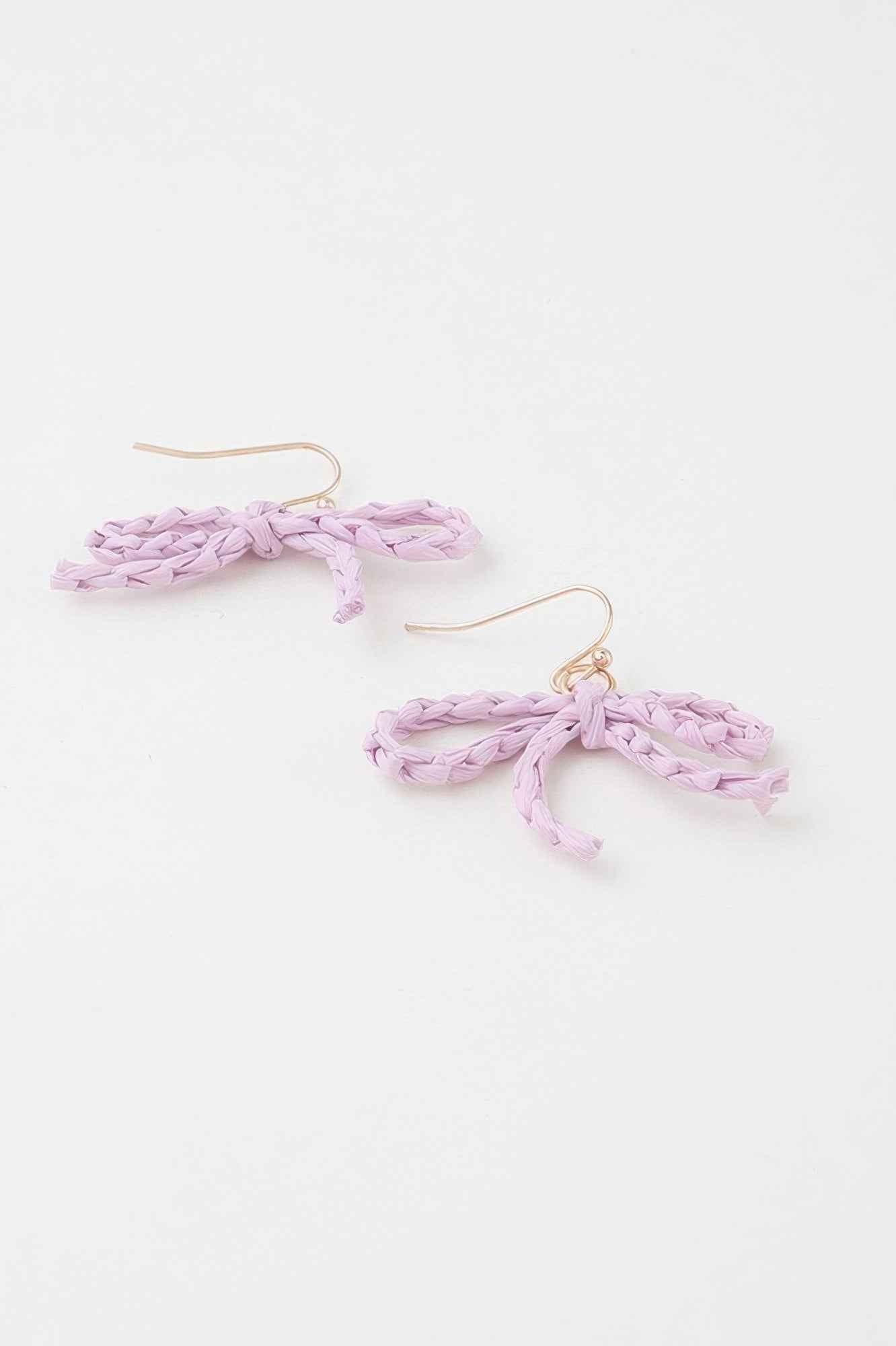 Braided Ribbon Stud Earrings