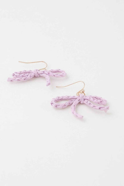 Braided Ribbon Stud Earrings