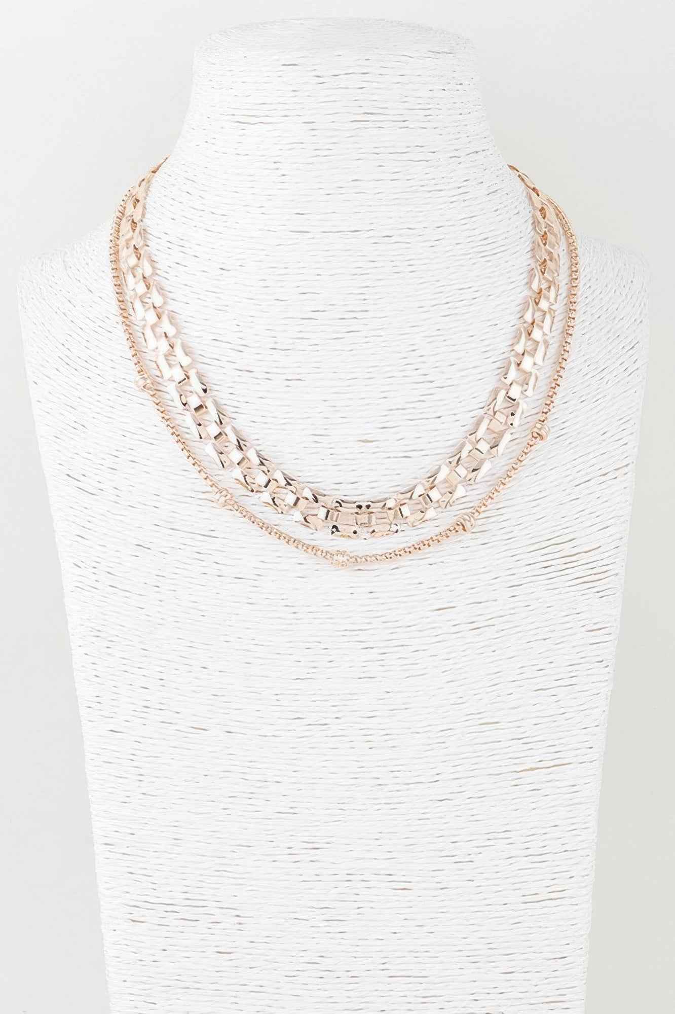 Double Box Chain Necklace