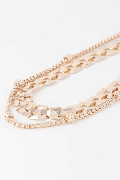 Double Box Chain Necklace