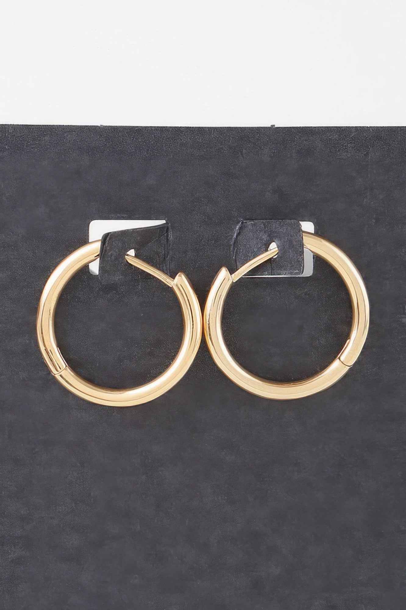 Minimal Shiny Clasp Earrings