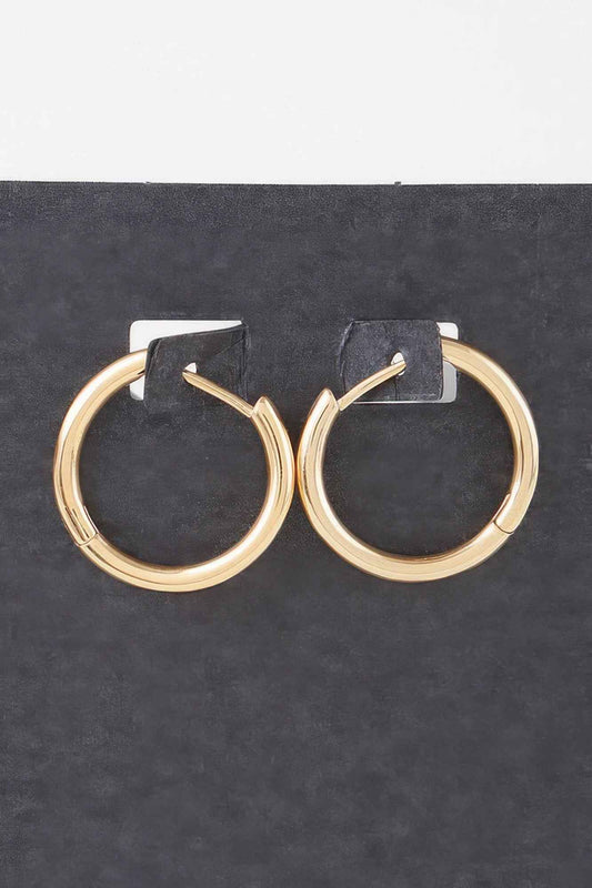 Minimal Shiny Clasp Earrings