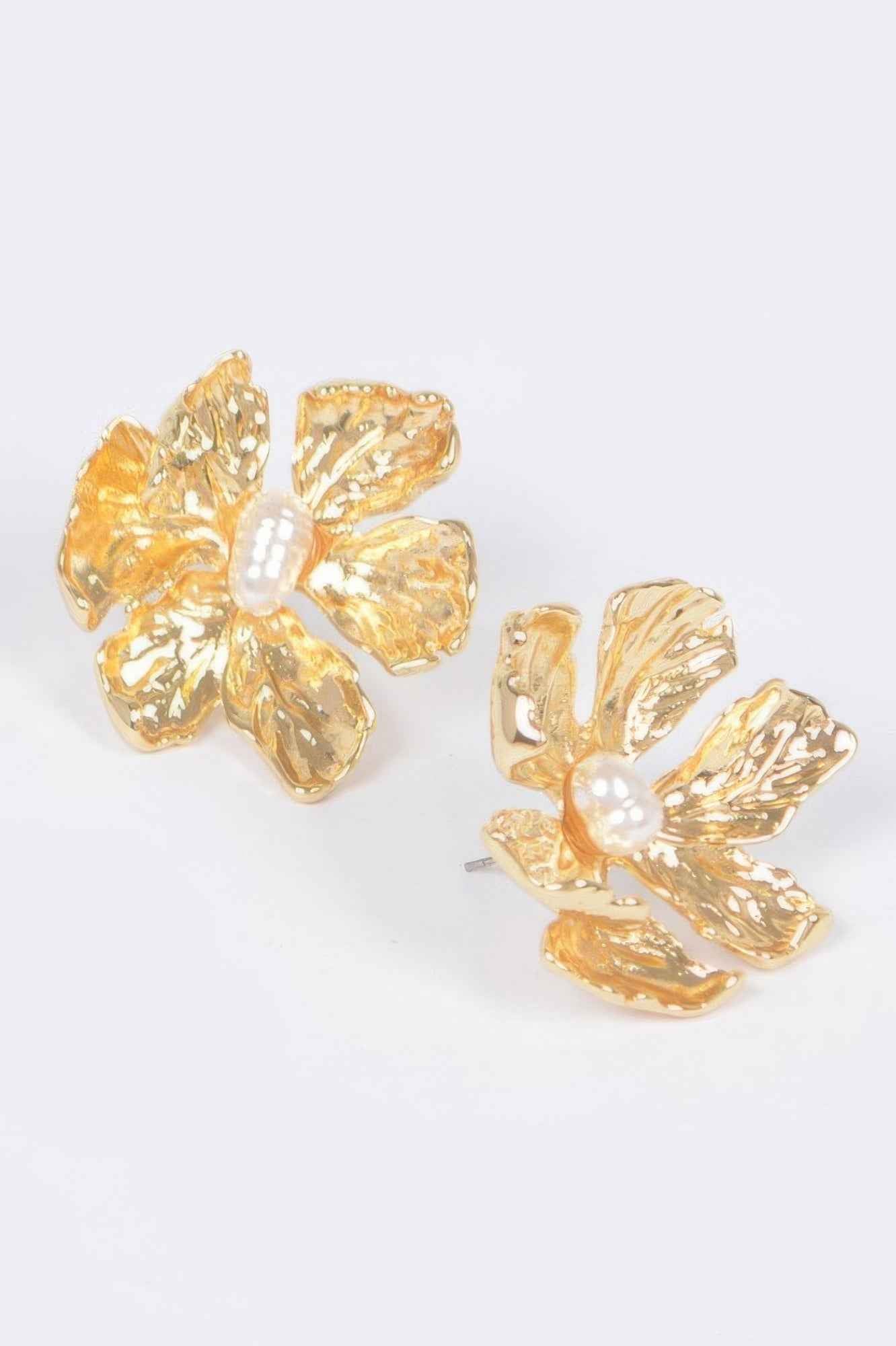 Vintage Metal Flower Earring