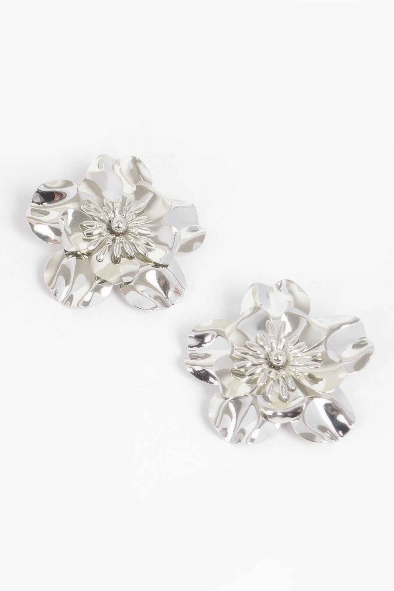 Metal Flower Earring