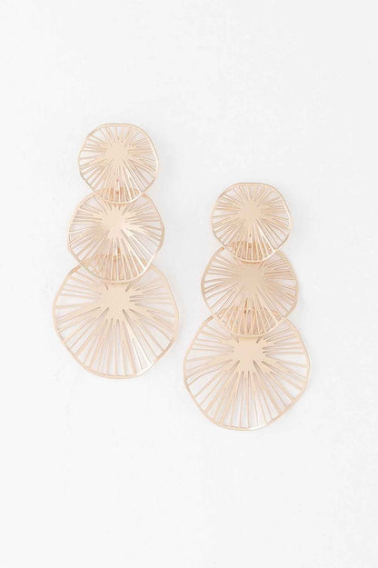 Triple Lemon Drop Earrings