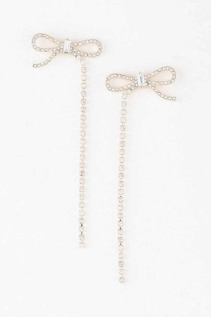 Half Ribbon Drop Earrings