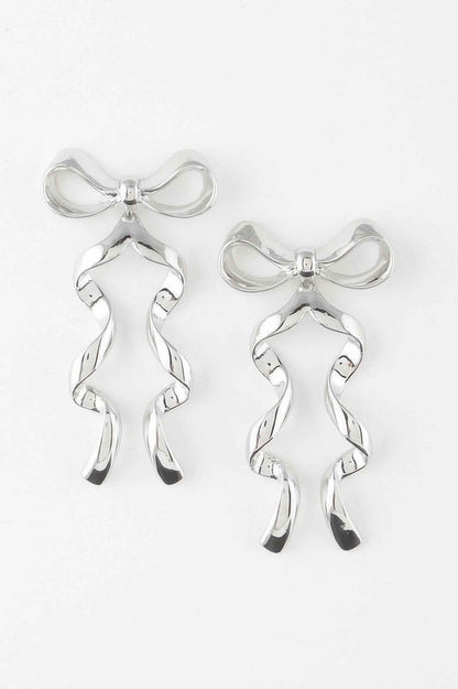 Ribbon Drop Earrings