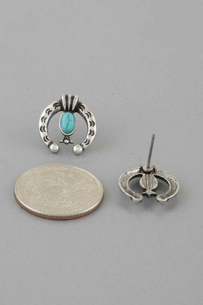 Antique Horseshoe Stud Earrings